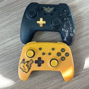 Nintendo Switch Controllers - Pikachu and Zelda